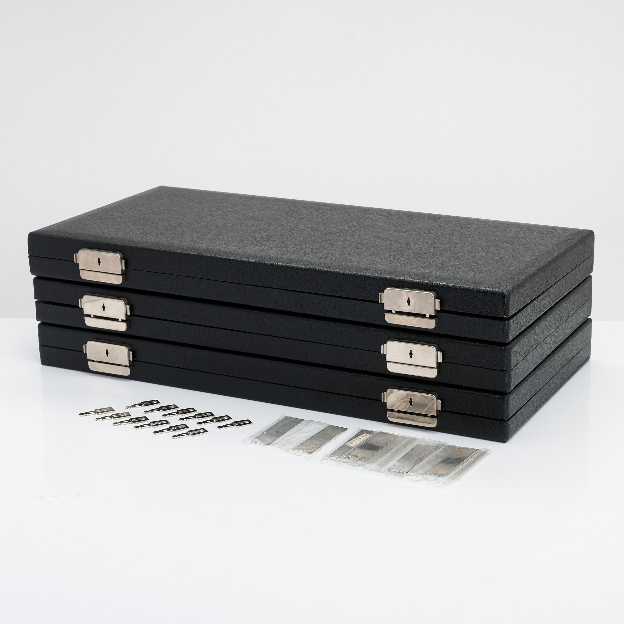 A 72-piece sterling silver cutlery set, 'Diplomat', Kultateollisuus Turku 1978. In three original boxes.