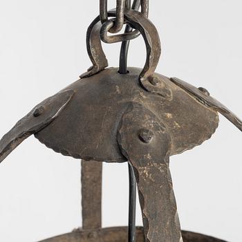 Taklampa, jugend, omkring år 1900.