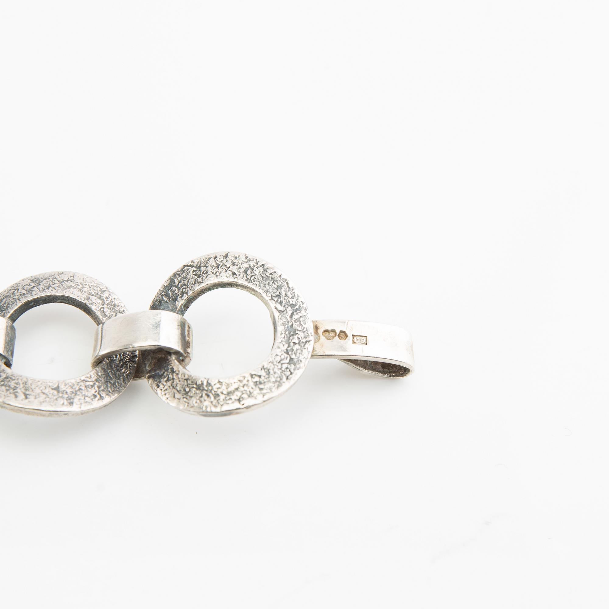Bracelet, silver, 1970.