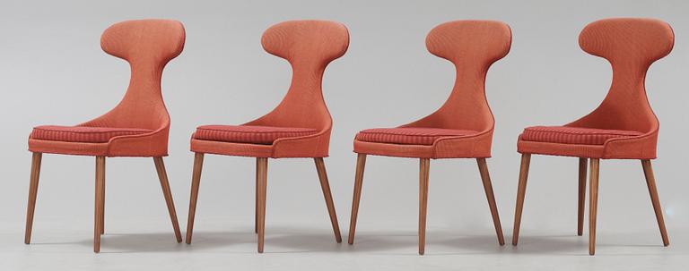 A set of four Danish chairs, unknown maker, 1950's.
