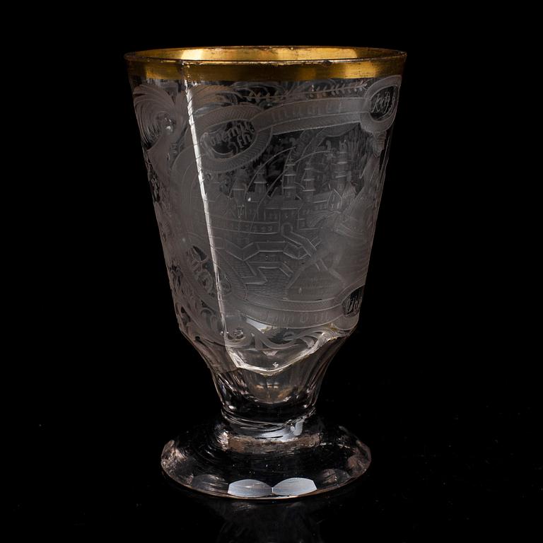 Two 18th century glasses.