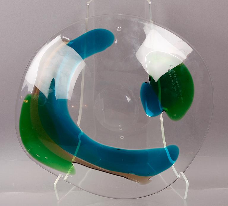 SKÅLFAT, glas, Gösta Sigvard, Lindshammar, sent 1900-tal.