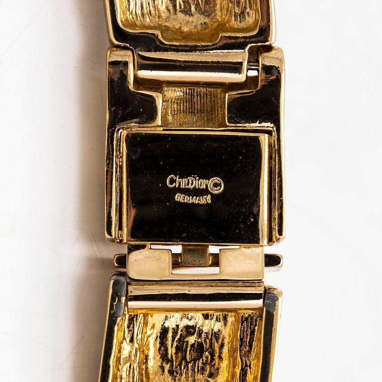 Christian Dior, collier och örhängen, ett par.