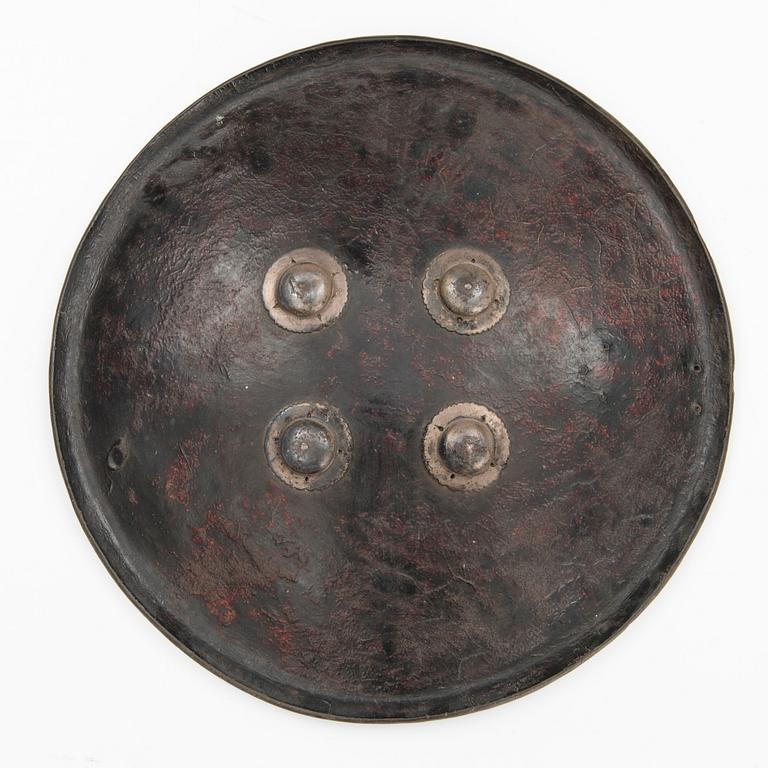 A 18/19th Century Indo-persian Dhal Separ leather shield.