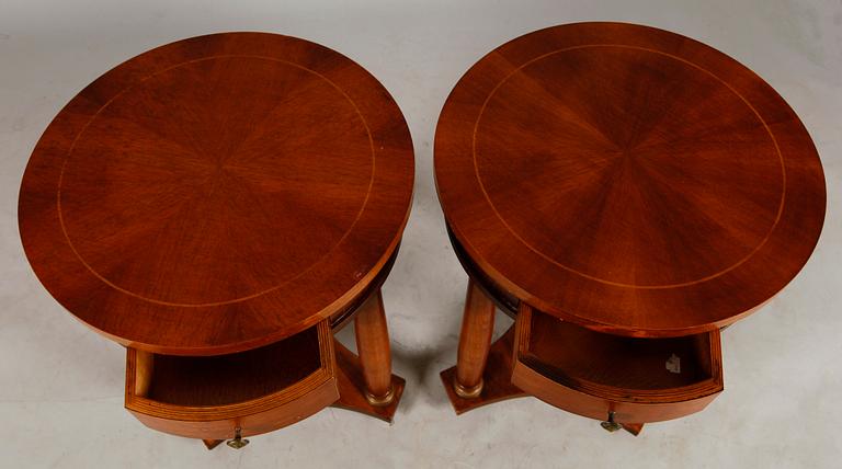 LAMPBORD, 1 par, empirestil, 1900-talets andra hälft.