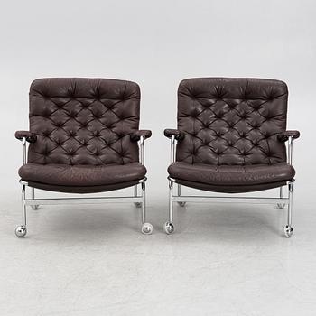 Bruno Mathsson, armchairs, a pair, "Karin", Dux.