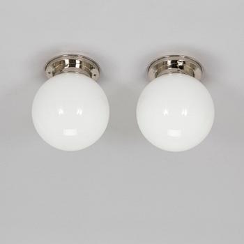 A pair of  1930s '80139' ceiling lights for Idman.