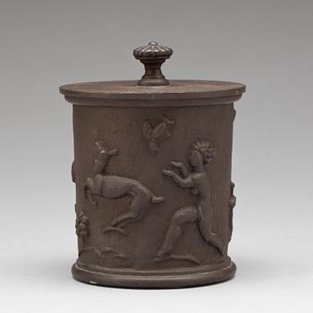 TOBAKSBURK, gjutjärn, Carl Elmberg, Näfveqvarns Bruk, 1920-tal.