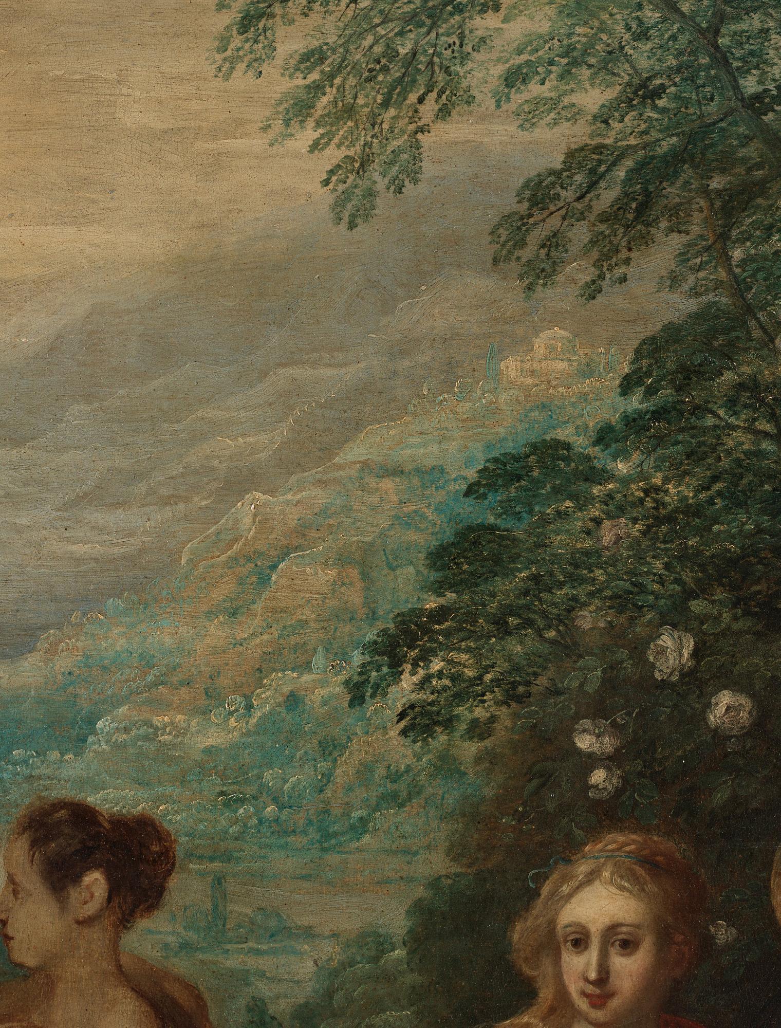 Hendrick van Balen och Jan Brueghel den äldre, tillskriven. Minerva besöker de nio muserna.