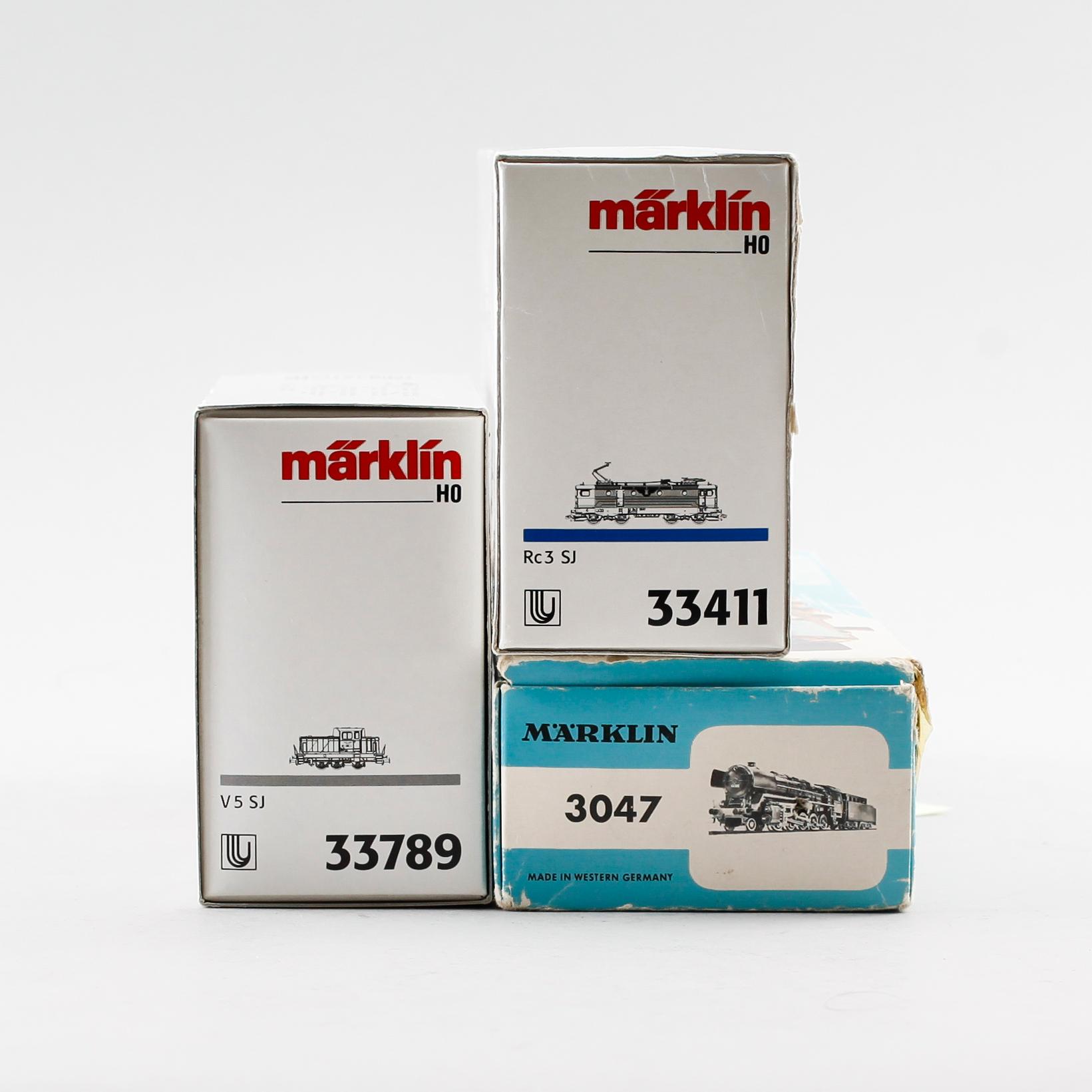 MODELLTÅGSLOK, 4 st, Märklin, Tyskland.