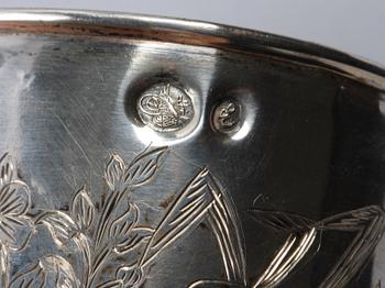 BÄGARE, silver. 1800/1900-tal.