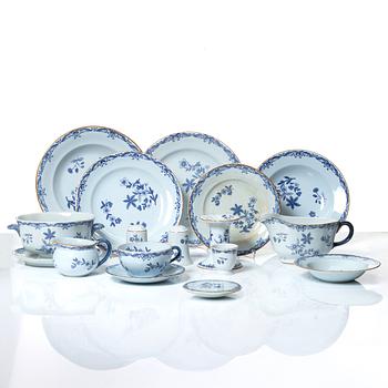 An 111-piece 'Ostindia' porcelain dinner service, Rörstrand.