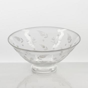 Edward Hald, a cut glass bowl, Orrefors, 1925.