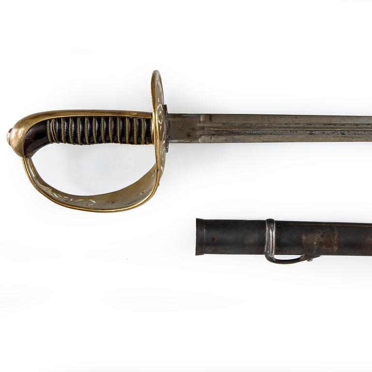SABEL, m/1893 officer vid kavalleriet.