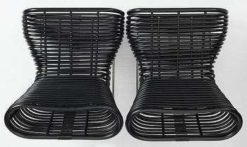 Enzo Berti, a pair of "Kora" lounge chairs, Ferlea, Italy, post 2004.
