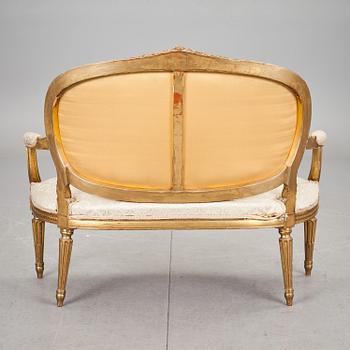 SOFFA, Louis XV-stil, omkring 1900.