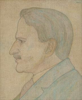 874. Stefan Johansson, Portrait of August Chrysosemus Borgström.