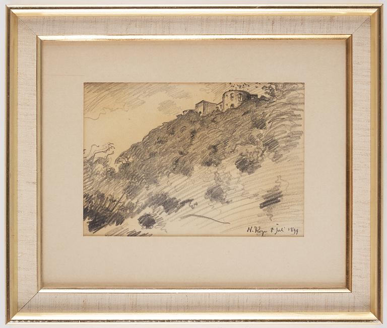 Nils Kreuger, Borgholms slottsruin.