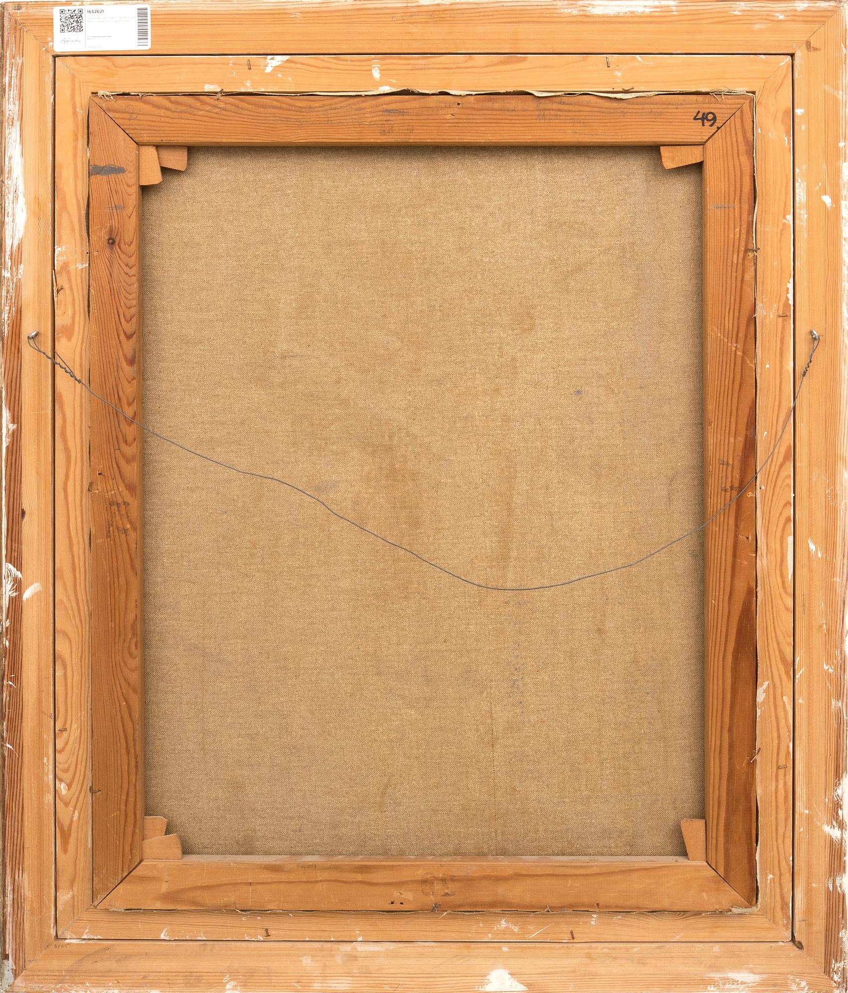 Svante Bergh, "Street in Gandria with Monte Generoso in the background".