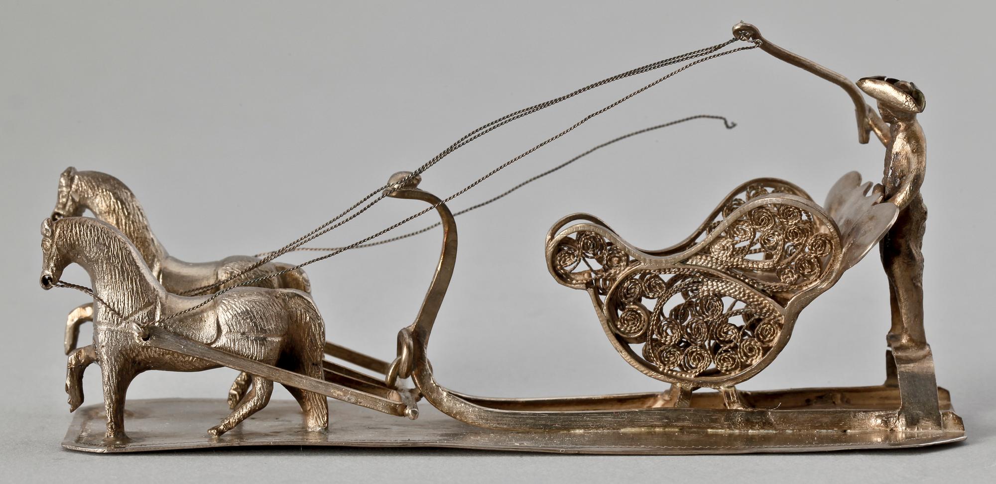 MINIATYRFIGURIN, silver, Europa, 1900-tal.