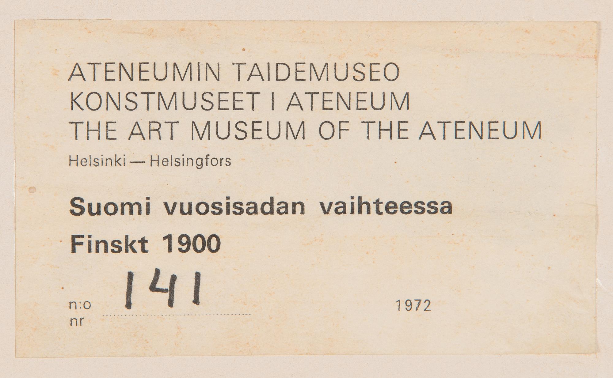 Akseli Gallen-Kallela, "Kullervo Cursing.".