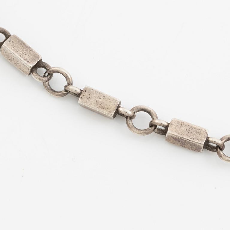 Wiwen Nilsson, necklace, silver, rod links.