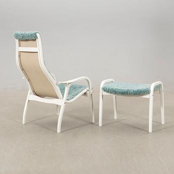 Yngve Ekström, armchair with footstool "Lamino" for Swedese 2009.