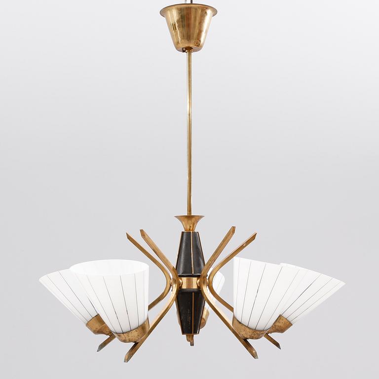 TAKLAMPA, 1950-tal. Höjd ca 63 cm.