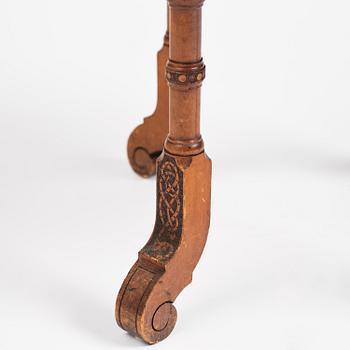 Table, probably Norway, Old Norse style, late 19th century.