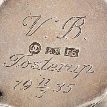 Dosor 2 st, silver, bl a Carl Neuendorff d.y., Karlskrona 1884.