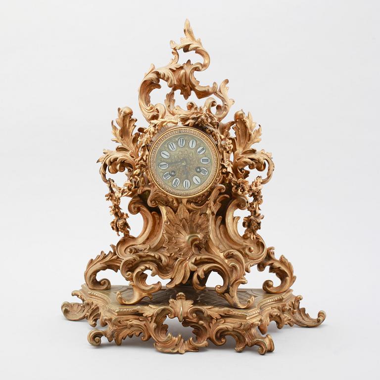 BORDSPENDYL, brons, Frankrike, 1800-talets mitt.