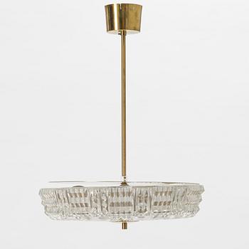 Carl Fagerlund, a glass ceiling light, Orrefors, second half of the 20th Century.
