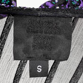 ANNA SUI, a silk dress.