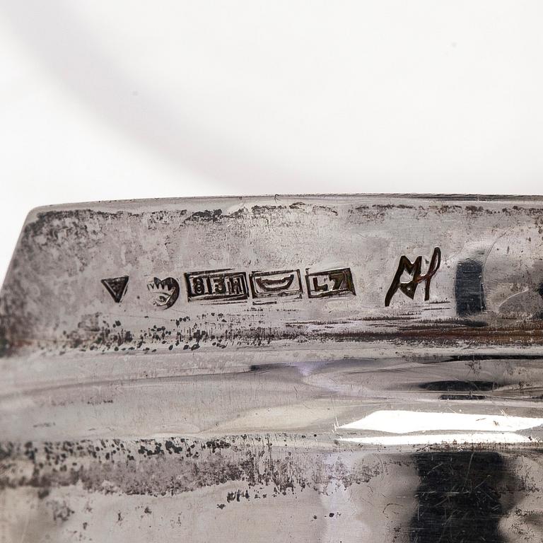 Mauno Honkanen, armband, 2 st, silver, A. Tillander, Helsingfors 1964.