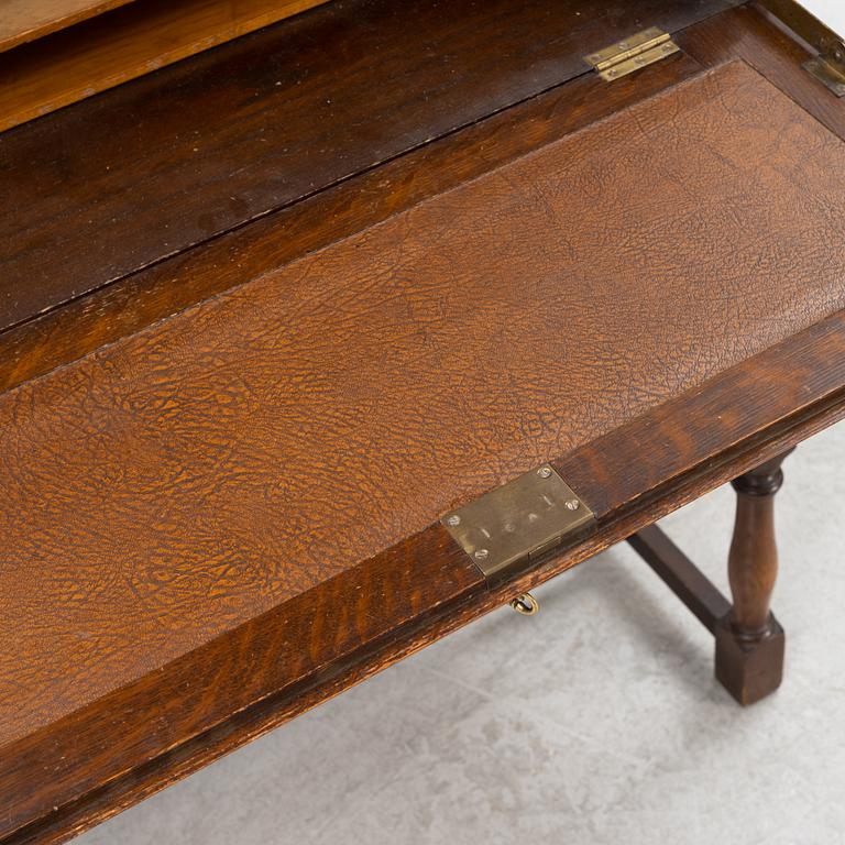 Display cabinet, Germany, 18th/19th century, with later secretaire.