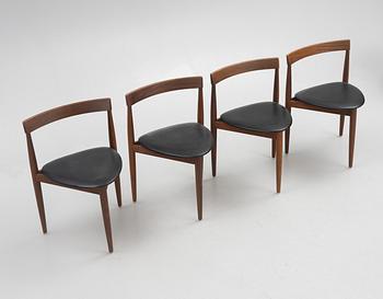 Hans Olsen, four 'Roundette' chairs, Frem Røjle, Denmark, 1950's/60's.