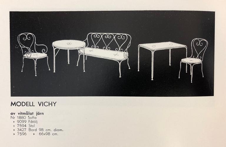 A pair of model 'Vichy' garden chairs, Nordiska Kompaniet.