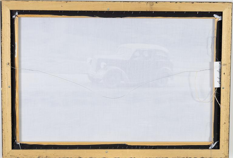 Carl Johan De Geer, photo sublimation signed and dated 1959-2007. Numbered 1/3.