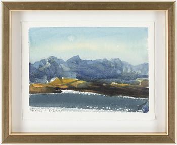 Lars Lerin · LARS LERIN, akvarell, signerad.
