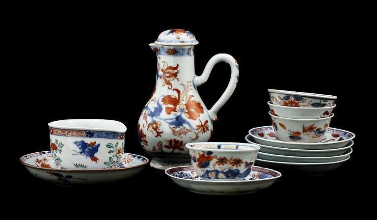 SERVISDELAR, 12 st, porslin, Kina, 1800/1900-tal.