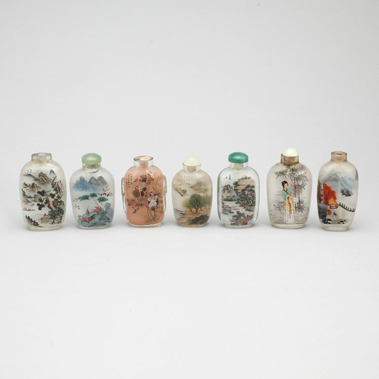 SNUSFLASKOR, 13 st, glas, Kina. Modern tillverkning.