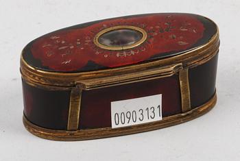 DOSA, lack, mässing, 1700/1800-tal.