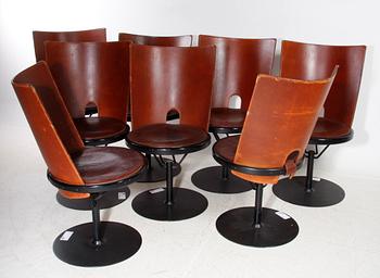 STOLAR, 8 st. "Oblado". Design Börge Lindau, Blå Station, Åhus..