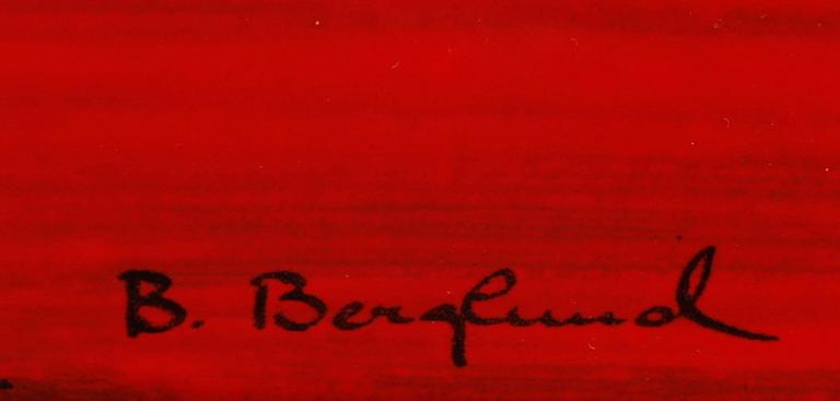 BERGLUND, BENGT, emaljarbete. Sign. Gustavsberg.