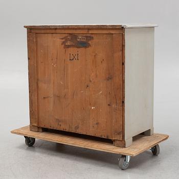 A chest of drawers, late 19th Century.