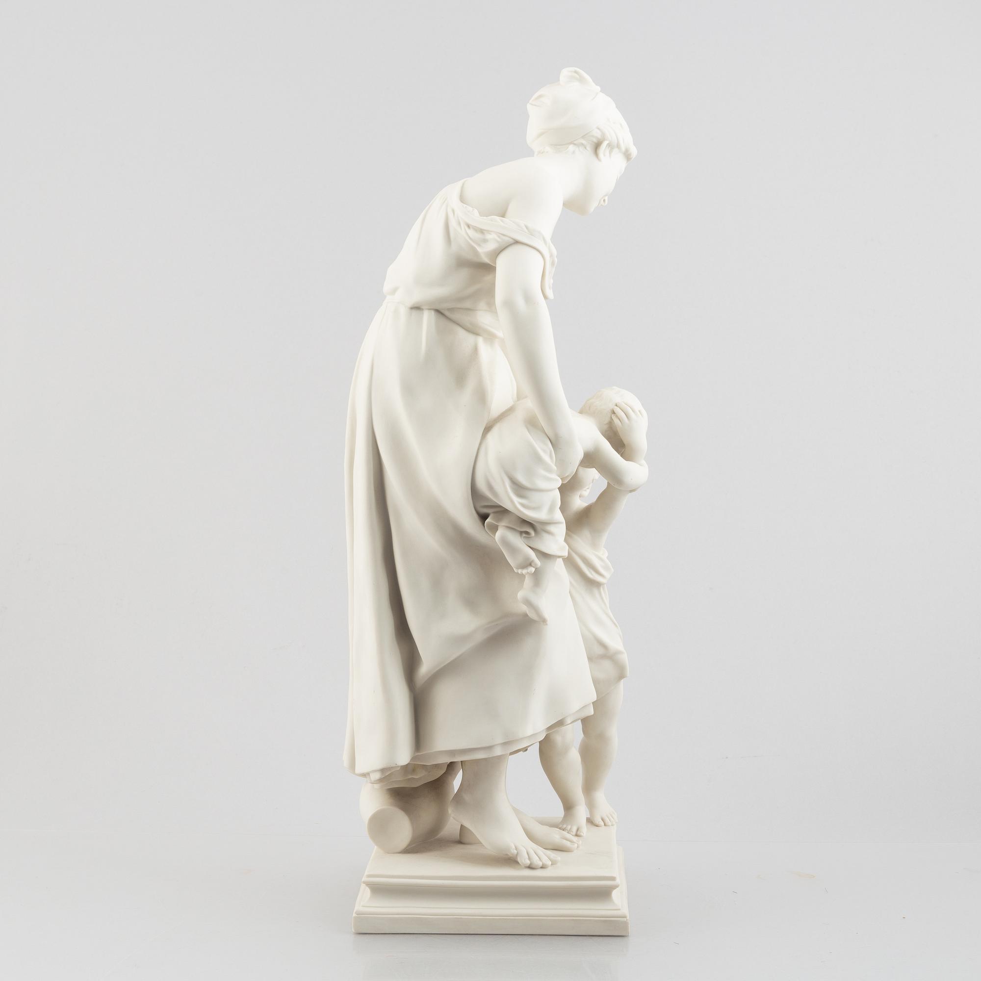 A biscuit porcelain sculpture, Gustafsberg, 1897.