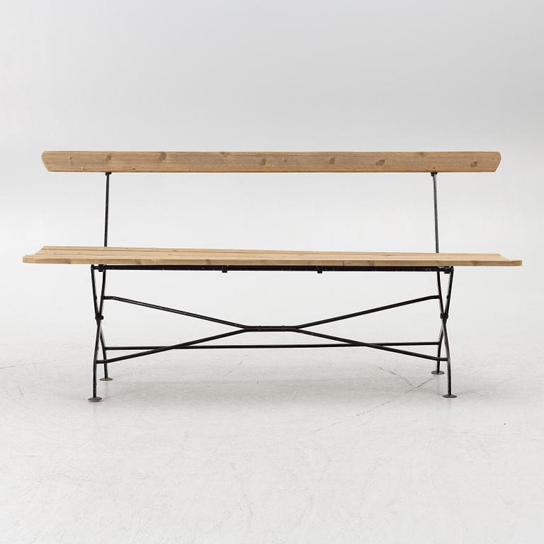 A garden bench, 20th century.