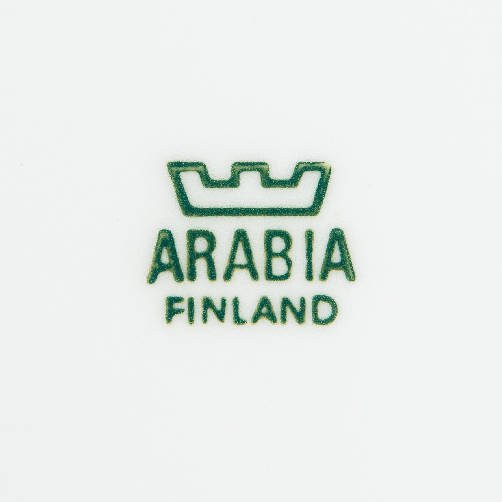 Inkeri Leivo, A 52-piece porcelain tableware set, 'Arctica' Arabia Finland.