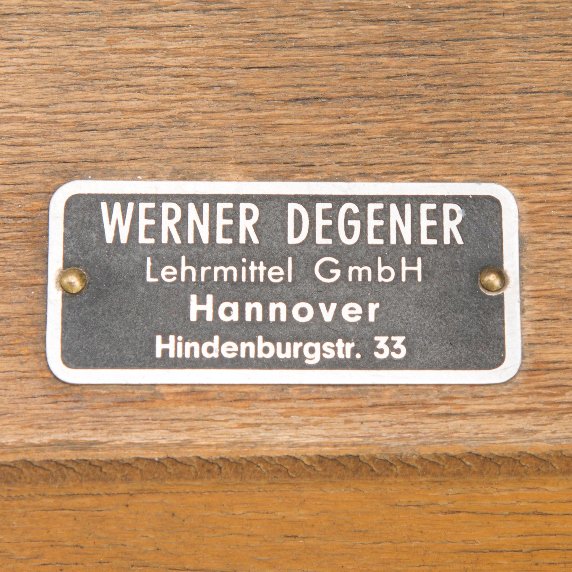 A mid-20th century demonstration model by Werner Degener Lehrmittel GmbH, Hannover,  Germany.