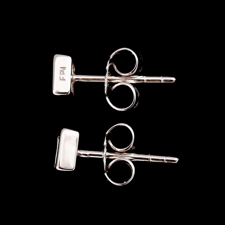 ÖRHÄNGEN, 1 par, 18 k guld, princesslipade diamanter tot 0.40 ct.